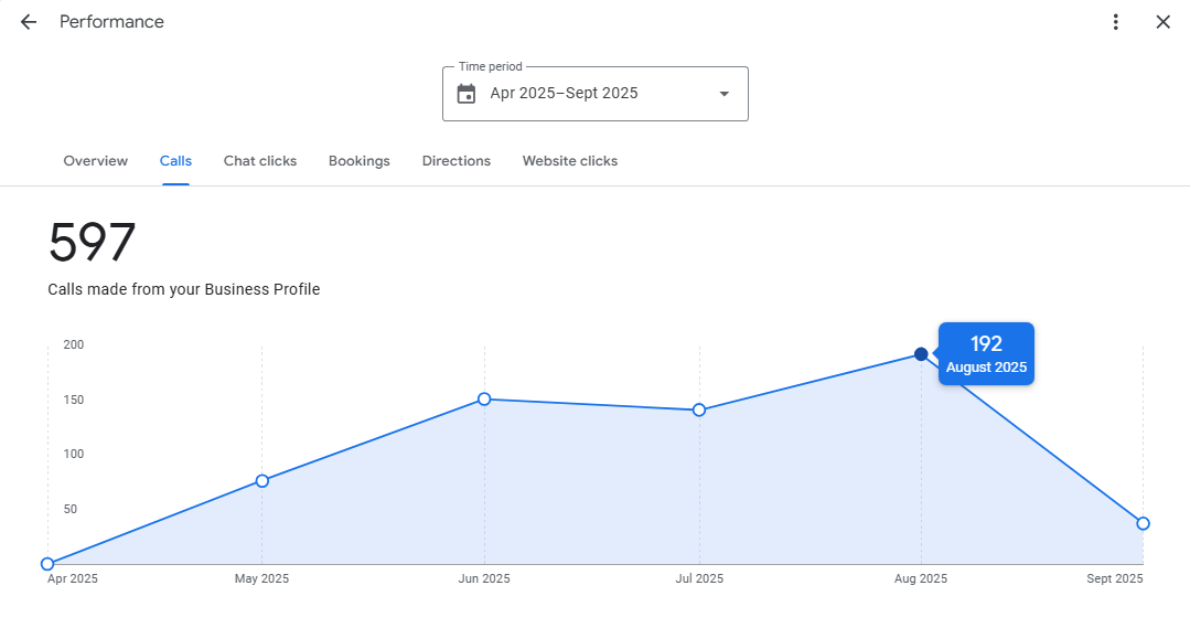 Google My Business Call Overview